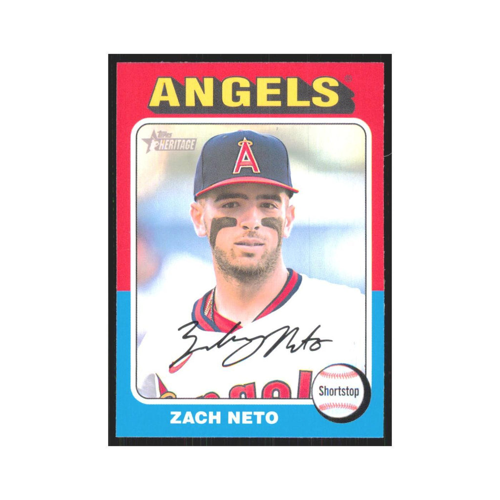 Zach Neto 2024 Topps Heritage #265 Los Angeles Angels Baseball Card NM