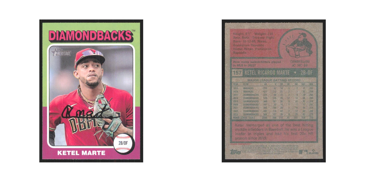 Ketel Marte 2024 Topps Heritage #157 Arizona Diamondbacks Baseball Card NM