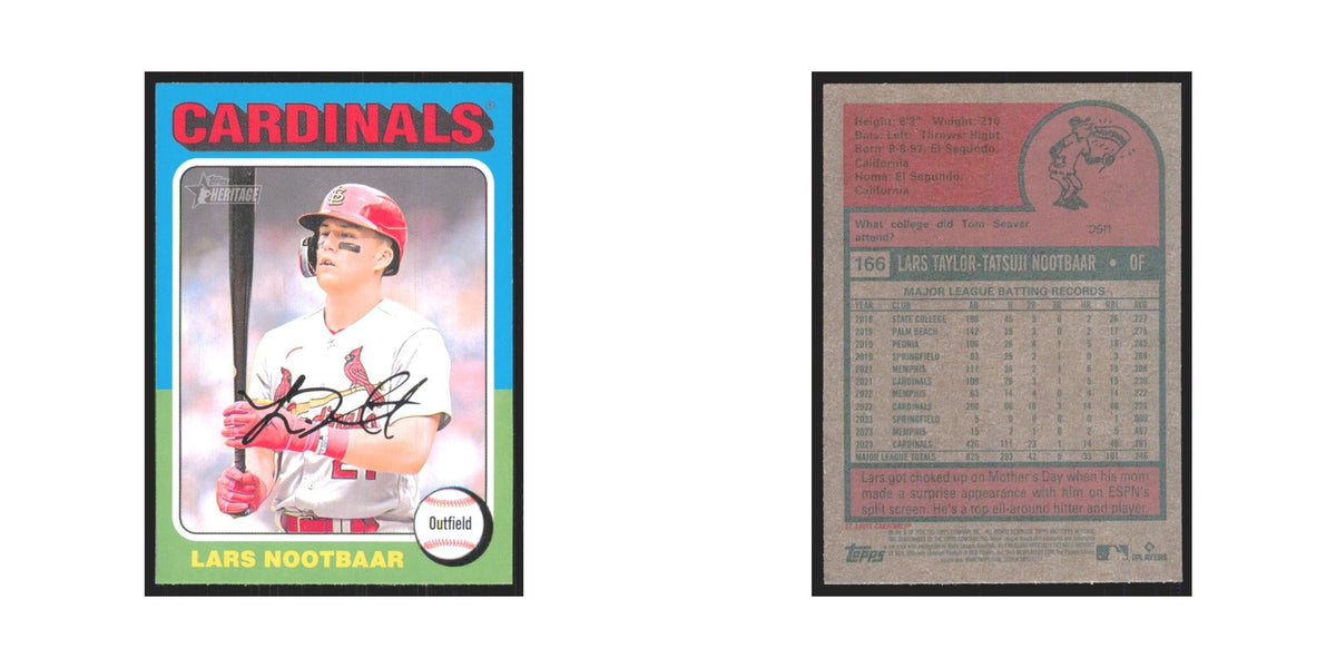 Lars Nootbaar 2024 Topps Heritage #166 St. Louis Cardinals Baseball Card NM