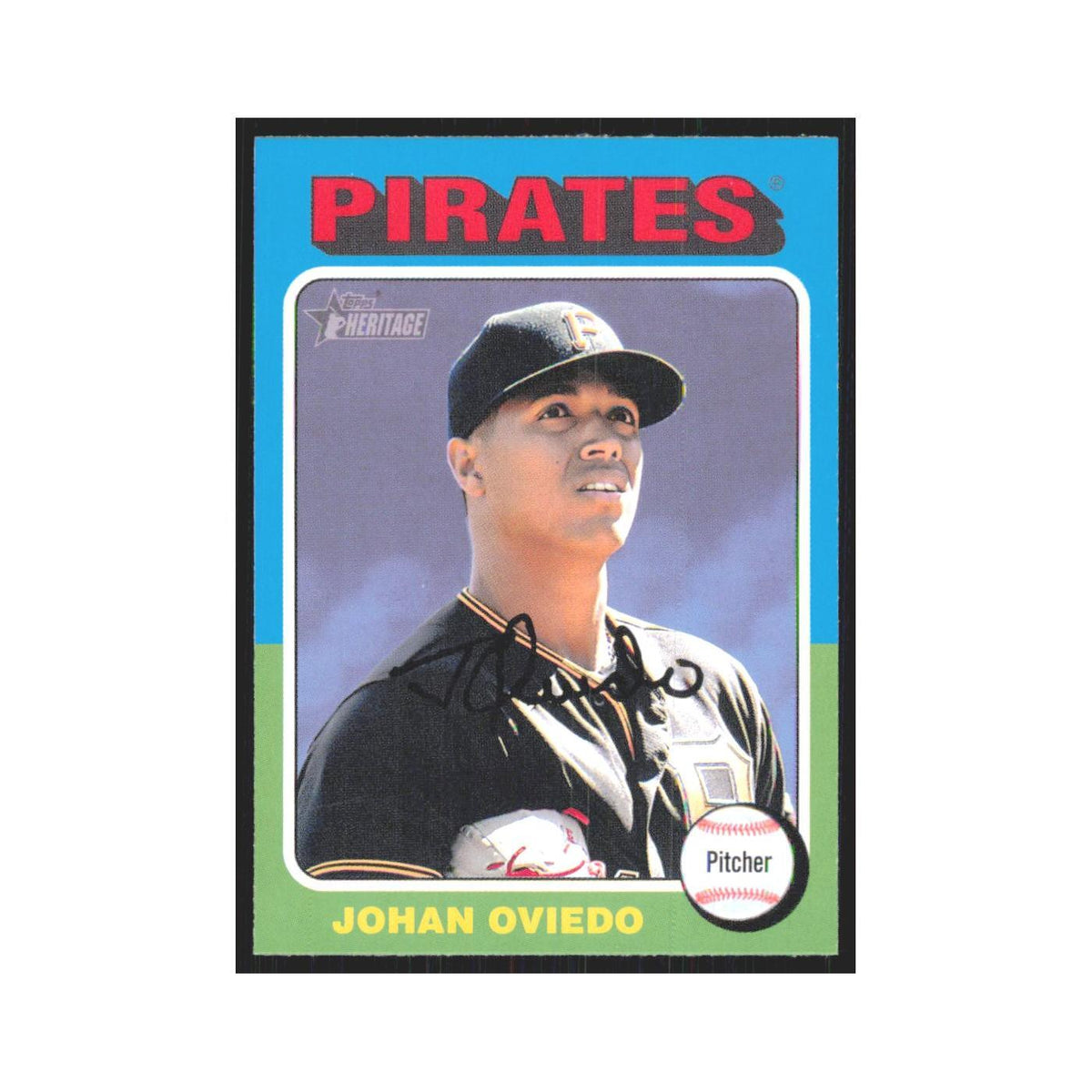 Johan Oviedo 2024 Topps Heritage #104 Pittsburgh Pirates Baseball Card NM
