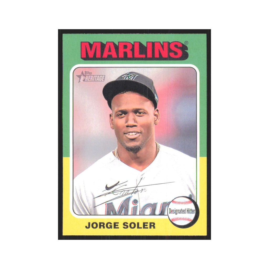 Jorge Soler 2024 Topps Heritage #102 Miami Marlins Baseball Card NM