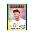 Jorge Soler 2024 Topps Heritage #102 Miami Marlins Baseball Card NM
