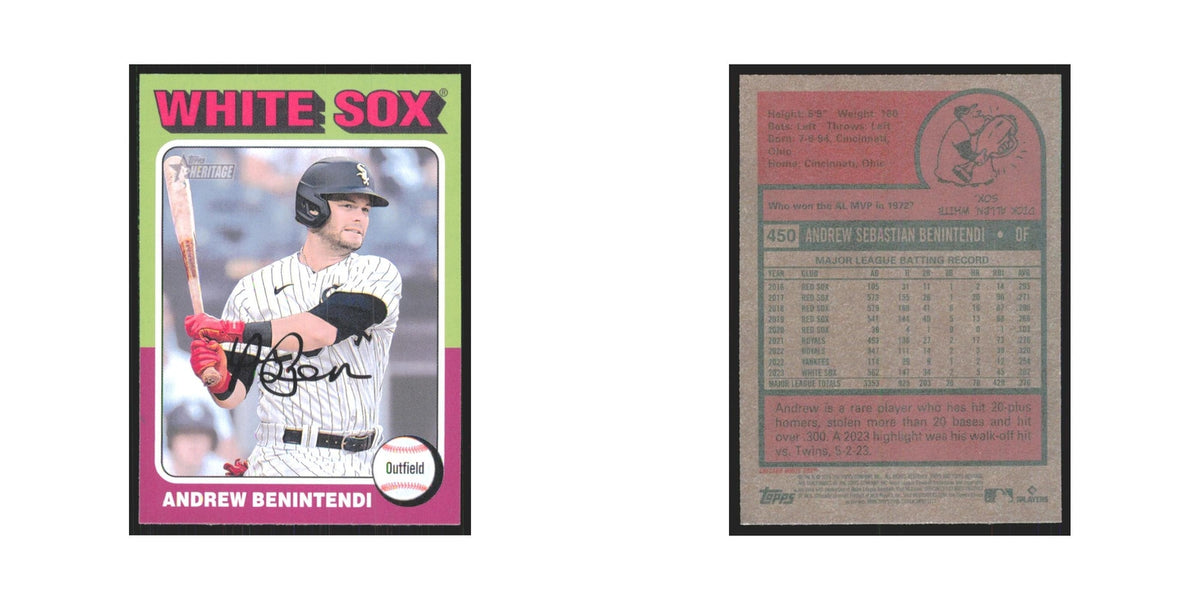 Andrew Benintendi 2024 Topps Heritage #450 Chicago White Sox Baseball Card NM