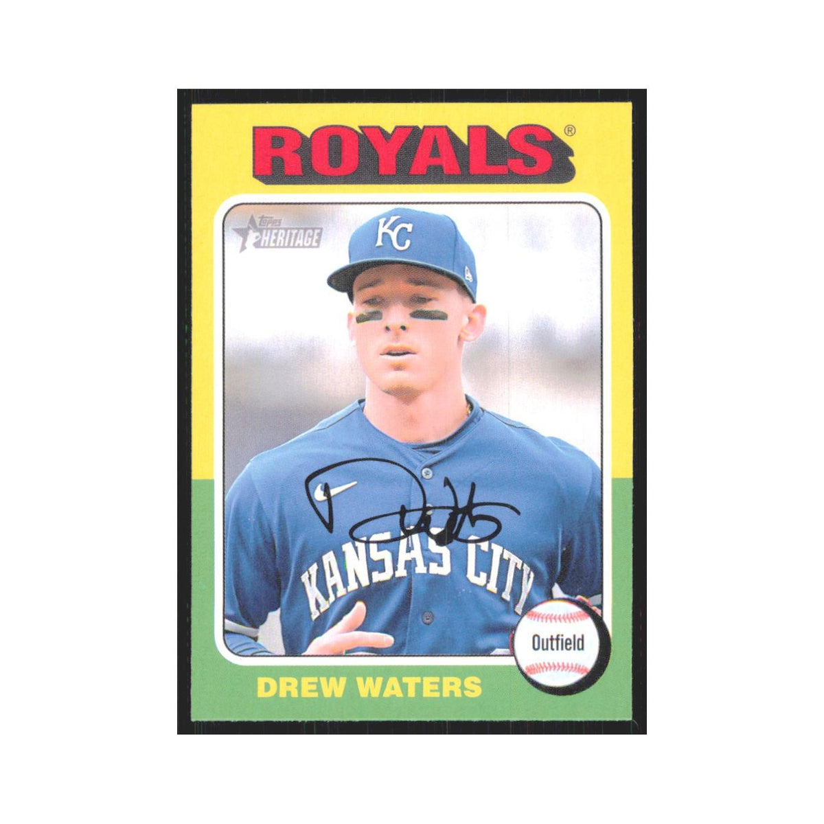 Drew Waters 2024 Topps Heritage #323 Kansas City Royals Baseball Card NM