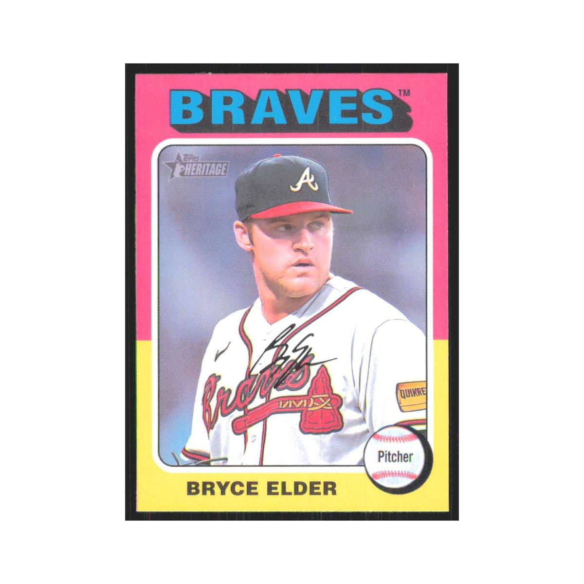 Bryce Elder 2024 Topps Heritage #329 Atlanta Braves Baseball Card NM