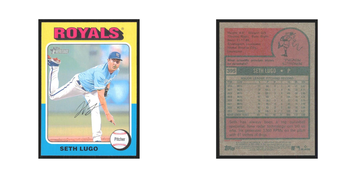 Seth Lugo 2024 Topps Heritage #395 Kansas City Royals Baseball Card NM
