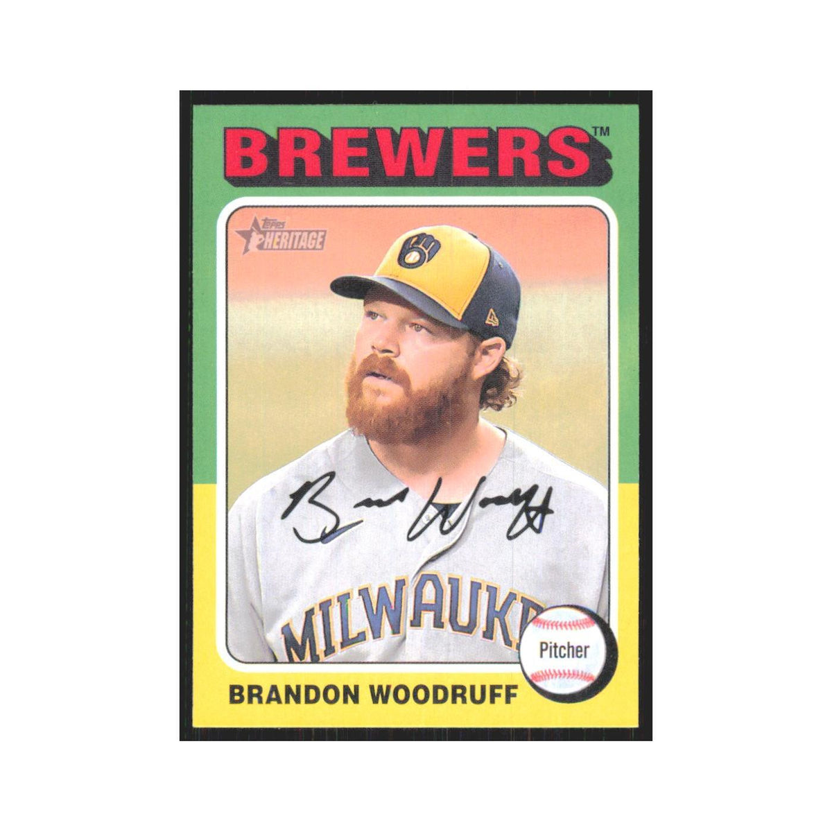 Brandon Woodruff 2024 Topps Heritage #444 Milwaukee Brewers Baseball Card NM