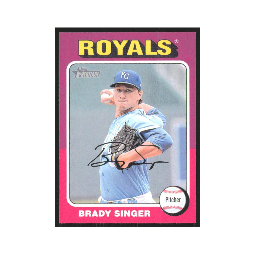 Brady Singer 2024 Topps Heritage #164 Kansas City Royals Baseball Card NM