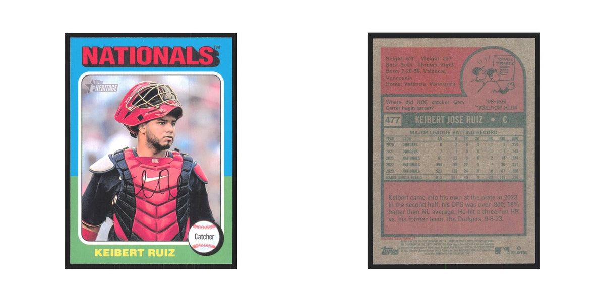 Keibert Ruiz 2024 Topps Heritage #477 Washington Nationals Baseball Card NM