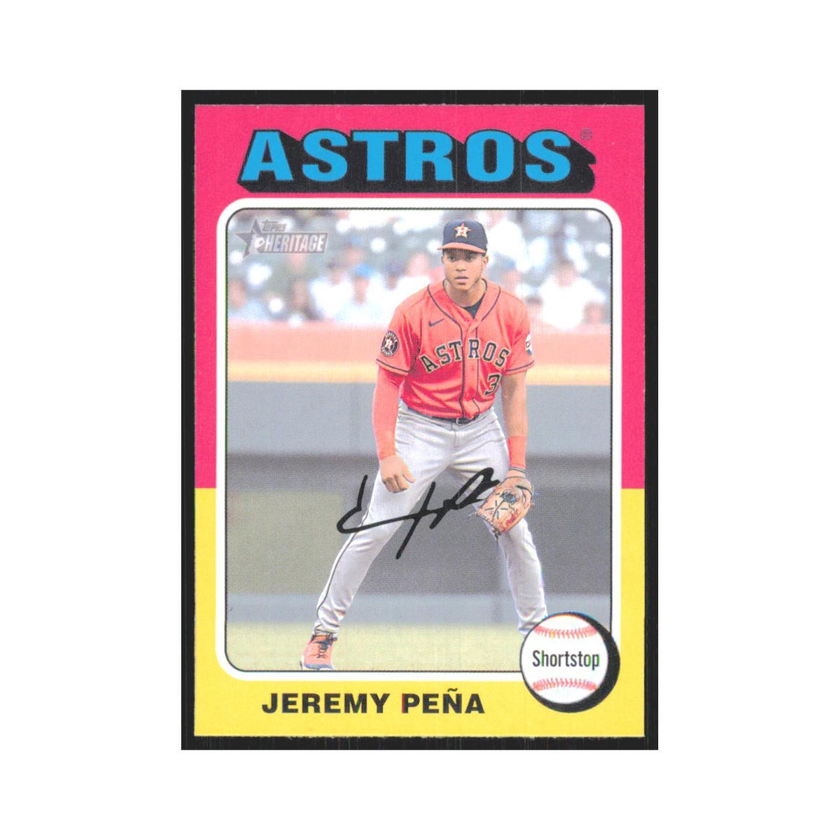Jeremy Pena 2024 Topps Heritage #305 Houston Astros Baseball Card NM