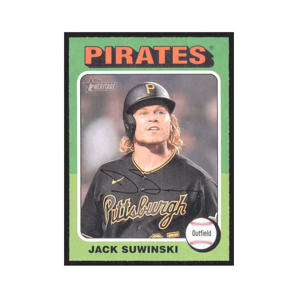 Jack Suwinski 2024 Topps Heritage #437 Pittsburgh Pirates Baseball Card NM