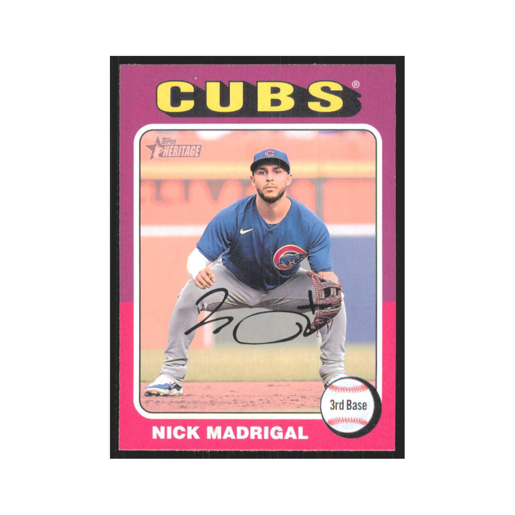 Nick Madrigal 2024 Topps Heritage #262 Chicago Cubs Baseball Card NM