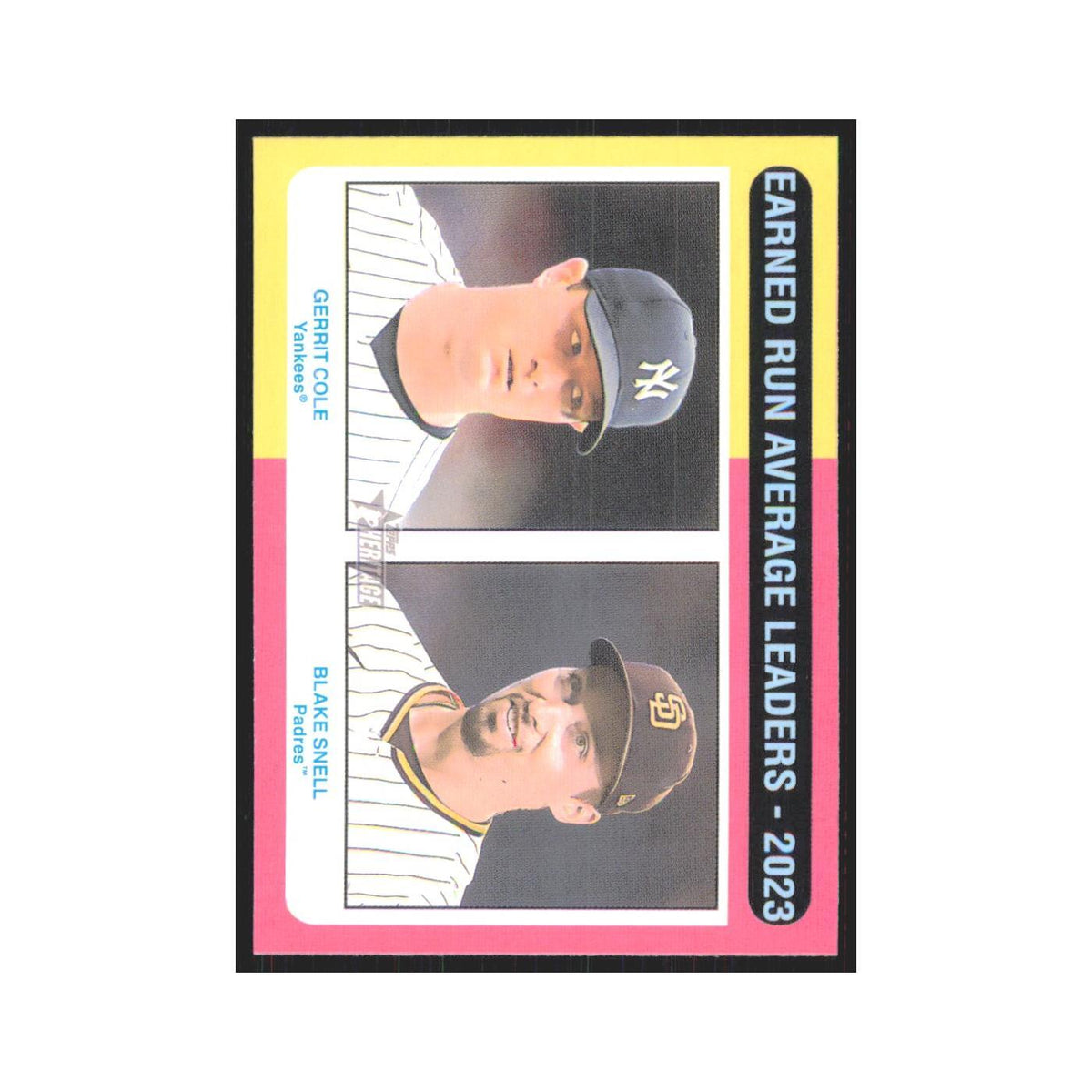 Gerrit Cole   Blake Snell 2024 Topps Heritage #311 NM