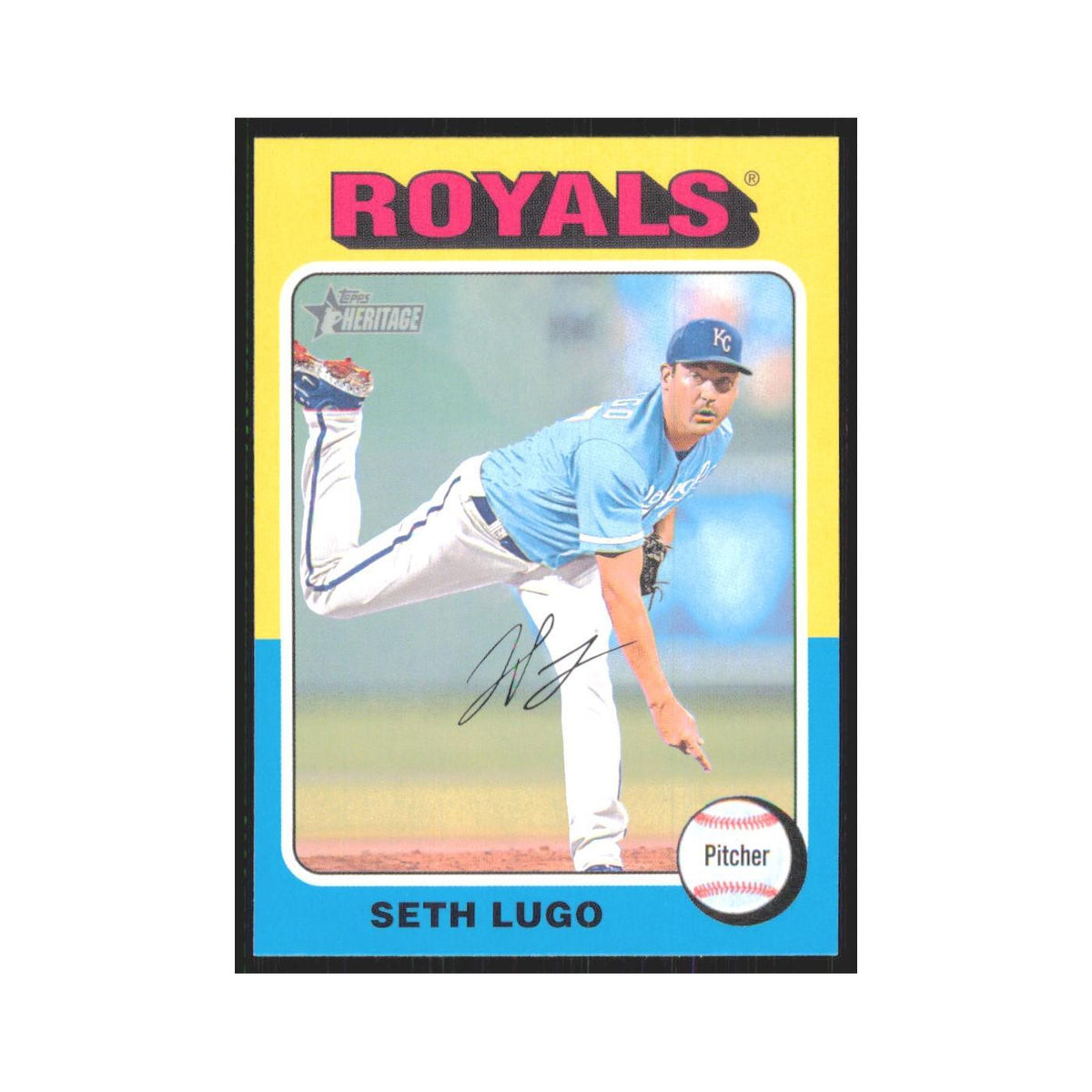 Seth Lugo 2024 Topps Heritage #395 Kansas City Royals Baseball Card NM
