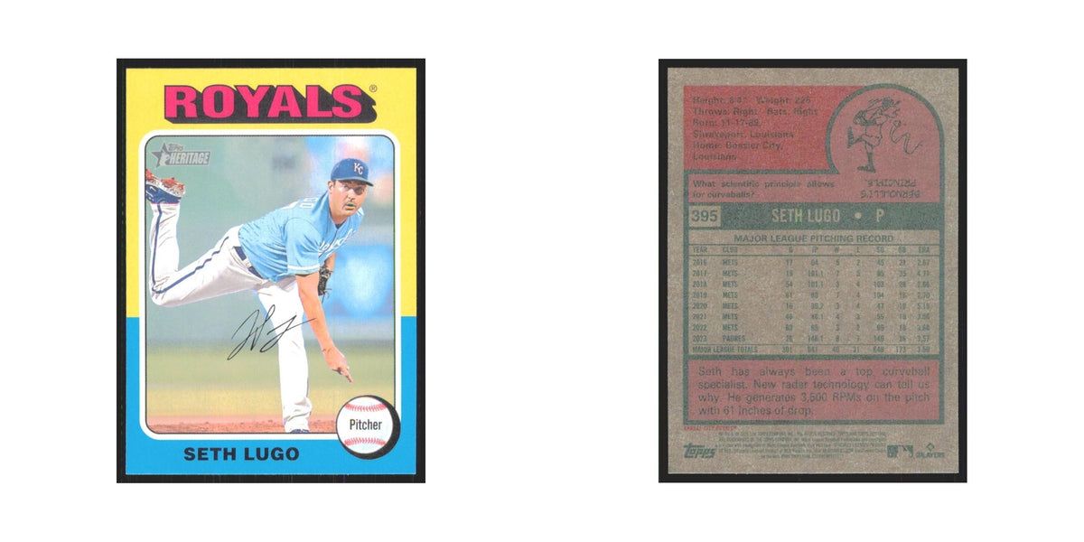 Seth Lugo 2024 Topps Heritage #395 Kansas City Royals Baseball Card NM