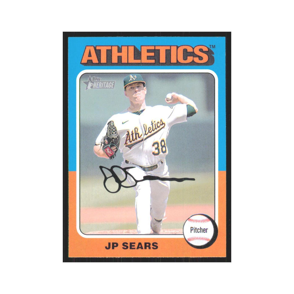 JP Sears 2024 Topps Heritage #325 Oakland Athletics Baseball Card NM