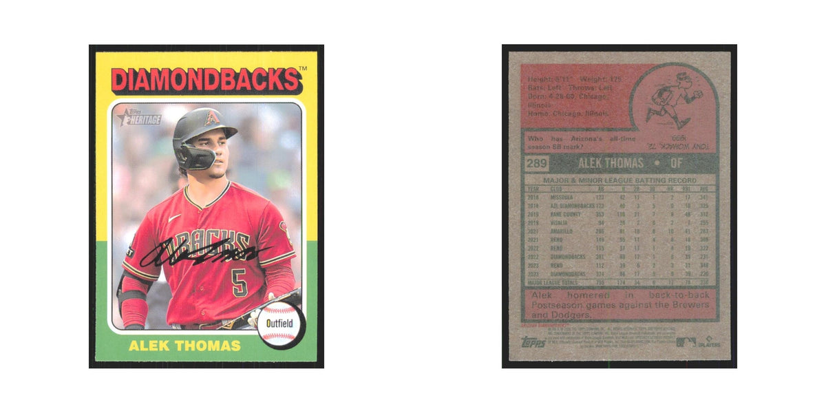 Alek Thomas 2024 Topps Heritage #289 Arizona Diamondbacks Baseball Card NM