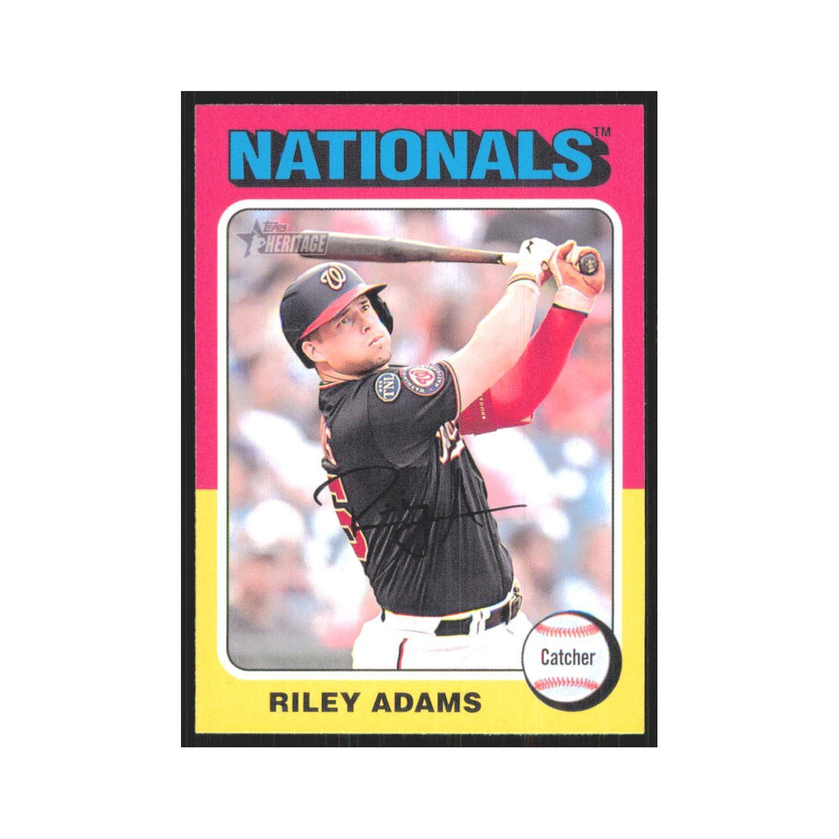 Riley Adams 2024 Topps Heritage #368 Washington Nationals Baseball Card NM