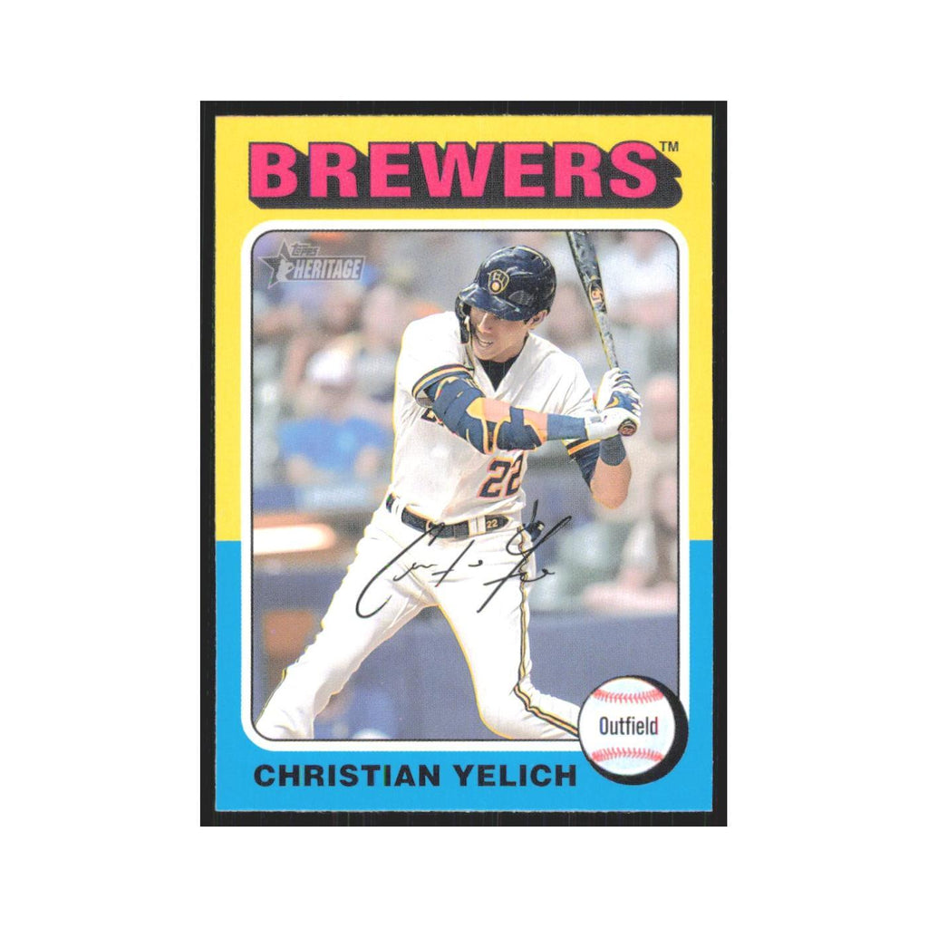 Christian Yelich 2024 Topps Heritage #369 Milwaukee Brewers Baseball Card NM