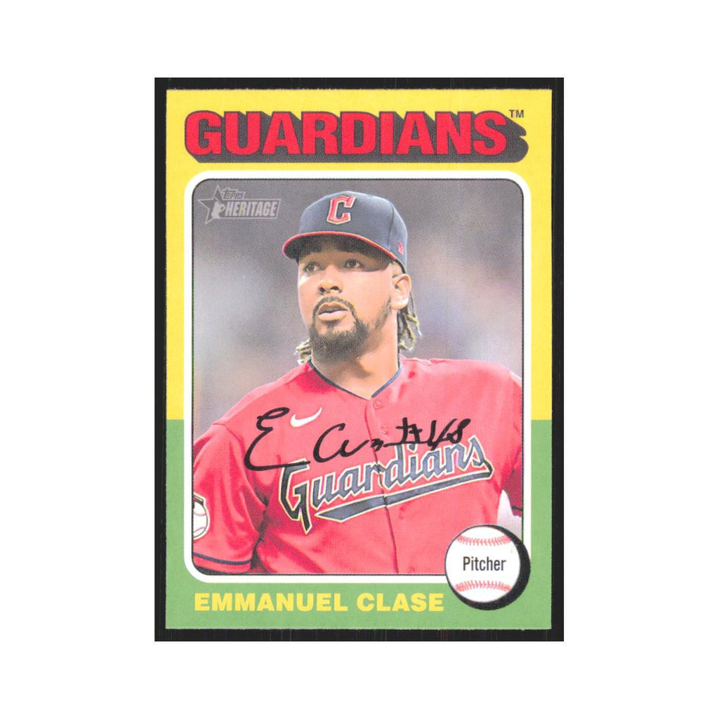 Emmanuel Clase 2024 Topps Heritage #129 Cleveland Guardians Baseball Card NM