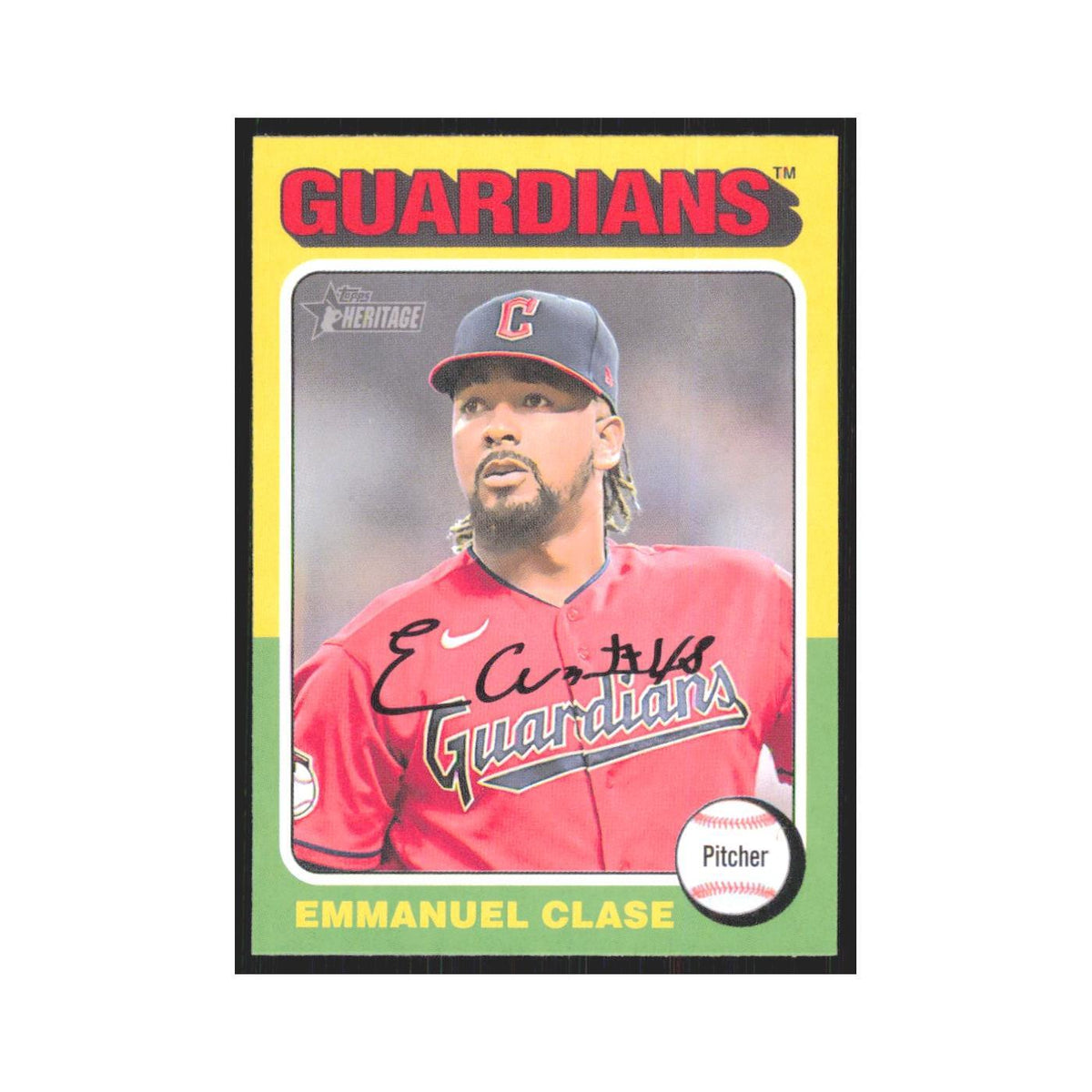 Emmanuel Clase 2024 Topps Heritage #129 Cleveland Guardians Baseball Card NM