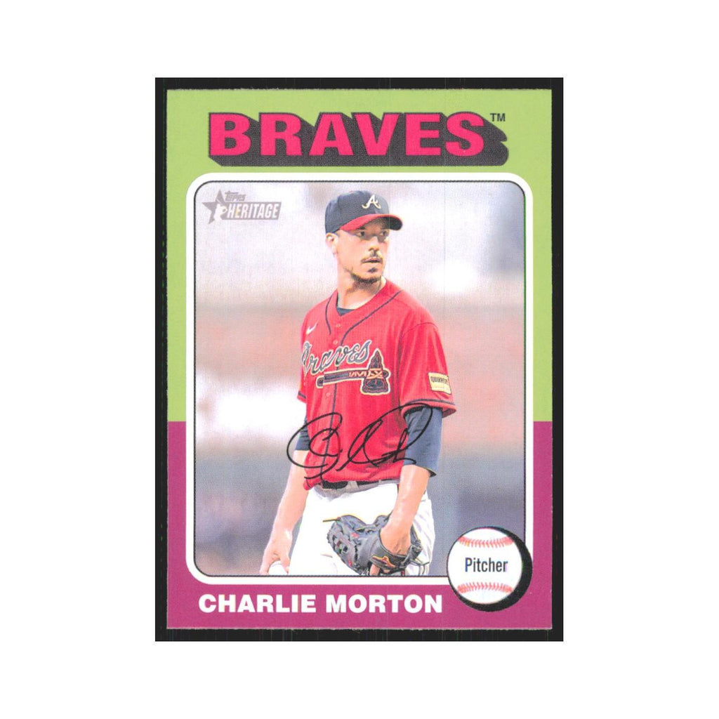 Charlie Morton 2024 Topps Heritage #244 Atlanta Braves Baseball Card NM