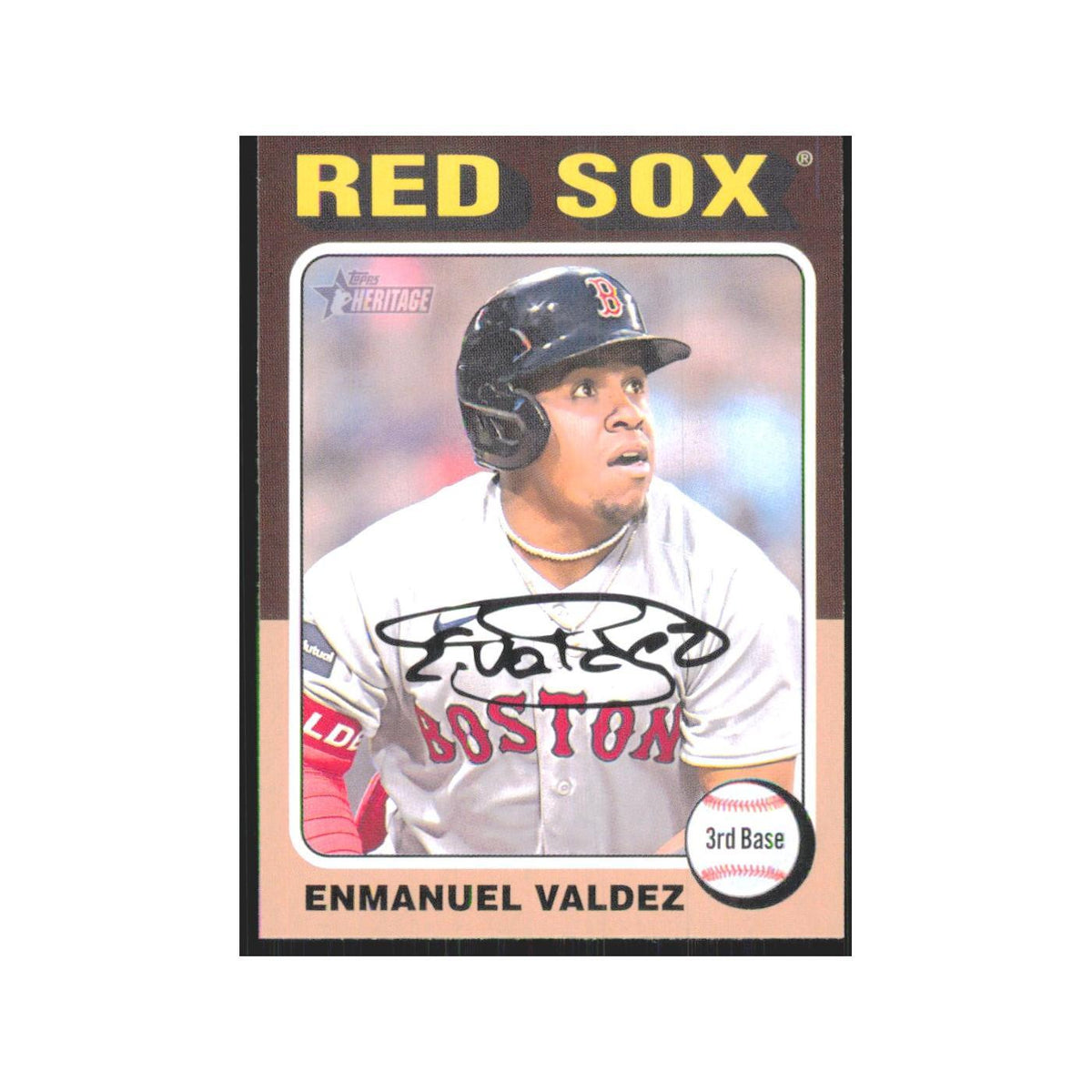 Enmanuel Valdez 2024 Topps Heritage #288 Boston Red Sox Baseball Card NM