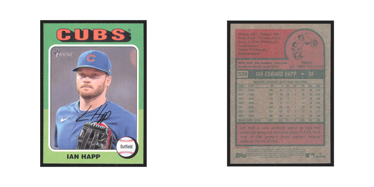 Ian Happ 2024 Topps Heritage #339 Chicago Cubs Baseball Card NM