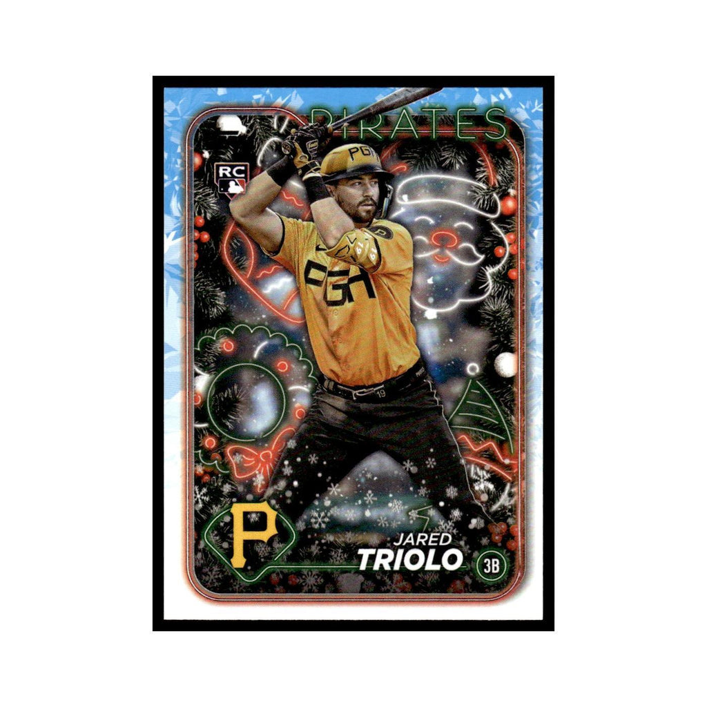 Jared Triolo Rookie 2024 Topps Holiday #H188 Pittsburgh Pirates Baseball Card NM