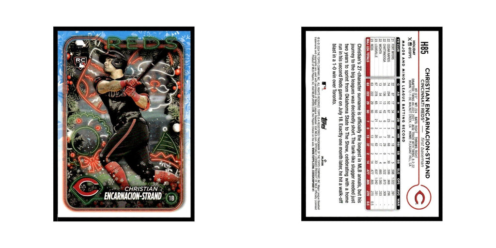 Christian Encarnacion-Strand Rookie 2024 Topps Holiday #H85 Cincinnati Reds NM