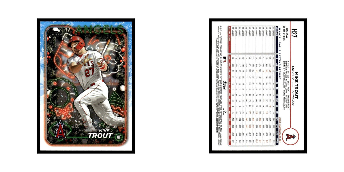 Mike Trout 2024 Topps Holiday #H27 Los Angeles Angels Baseball Card NM