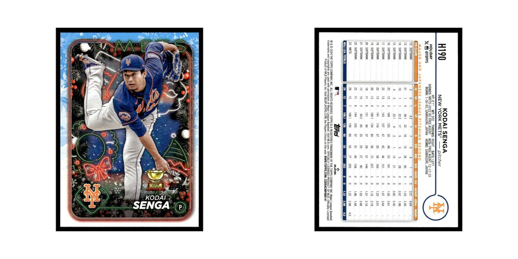 Kodai Senga 2024 Topps Holiday #H190 New York Mets Baseball Card NM