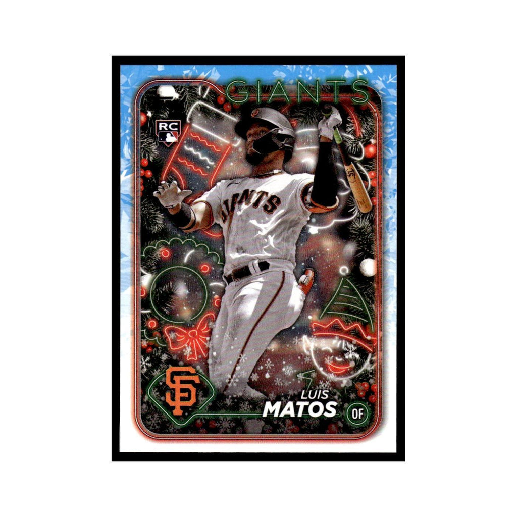 Luis Matos Rookie 2024 Topps Holiday #H70 San Francisco Giants Baseball Card NM
