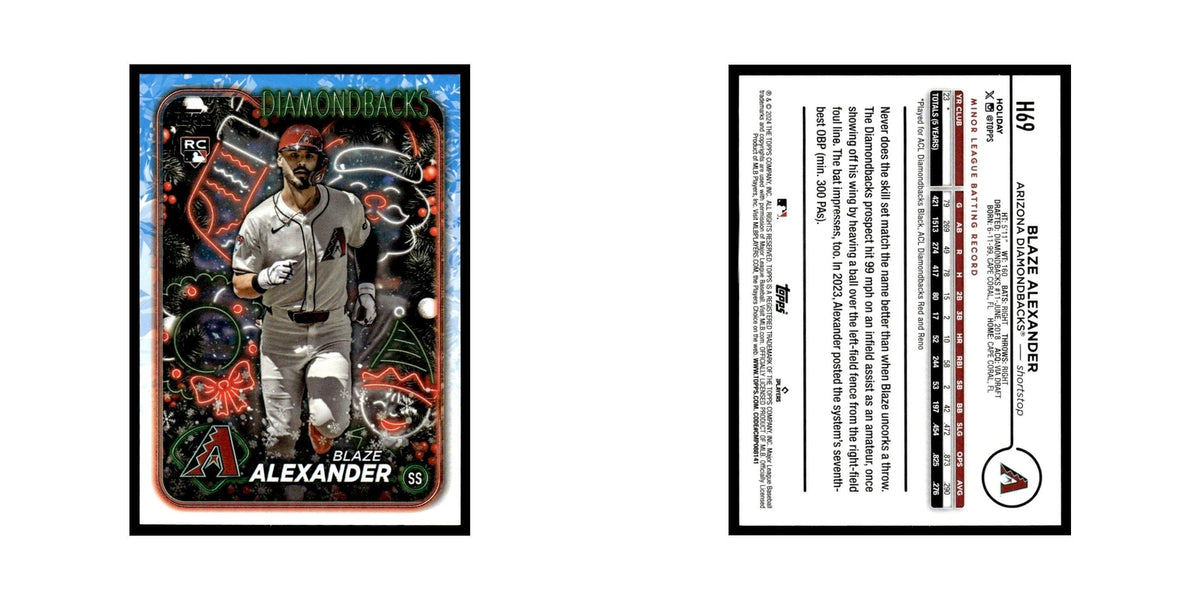 Blaze Alexander 2024 Topps Holiday #H69 Arizona Diamondbacks Baseball Card NM
