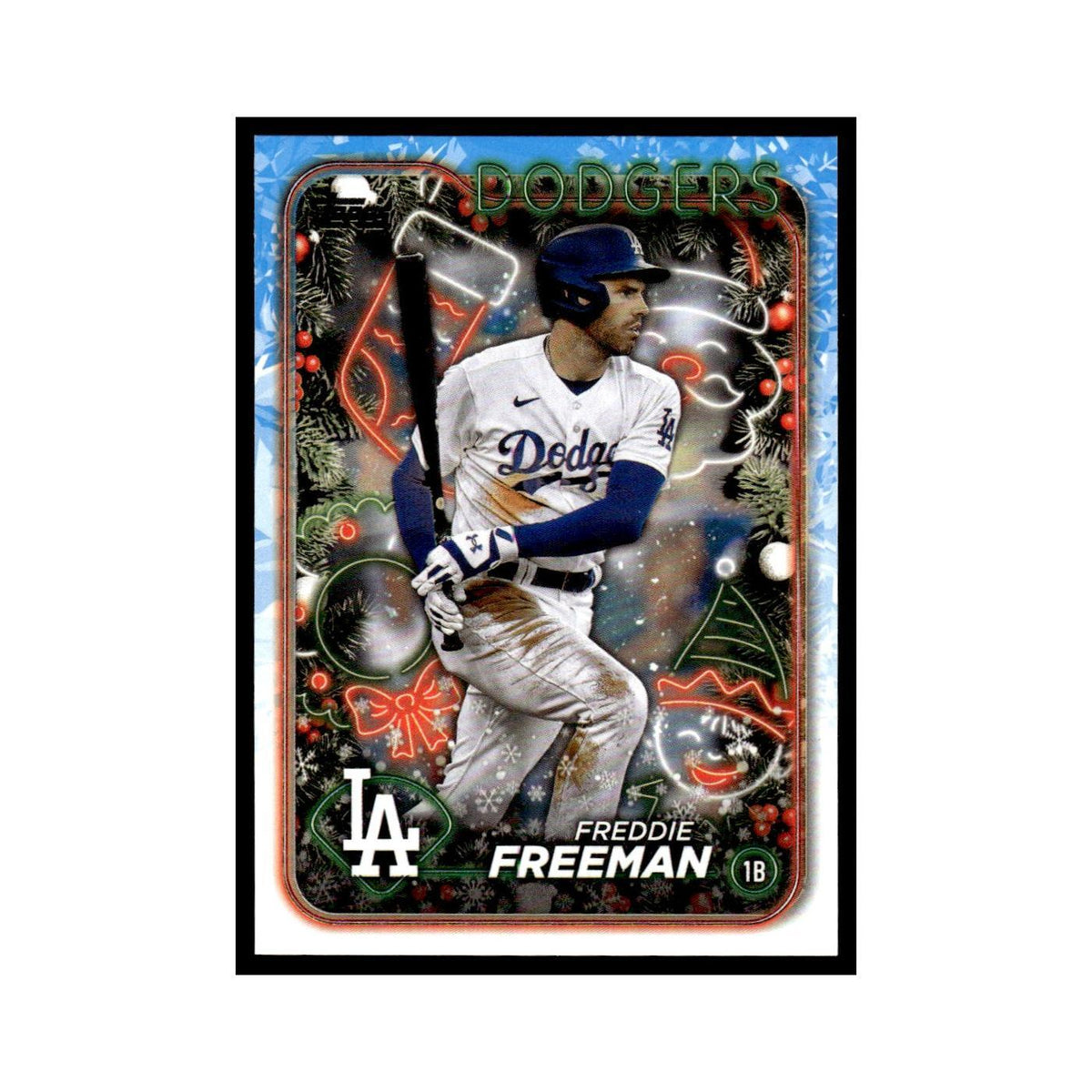 Freddie Freeman 2024 Topps Holiday #H56 Los Angeles Dodgers Baseball Card NM