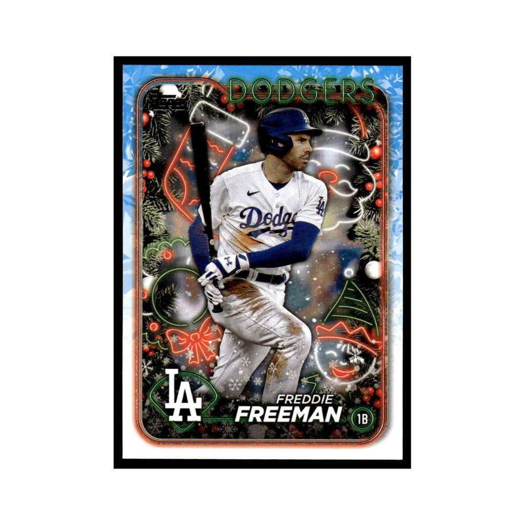 Freddie Freeman 2024 Topps Holiday #H56 Los Angeles Dodgers Baseball Card NM