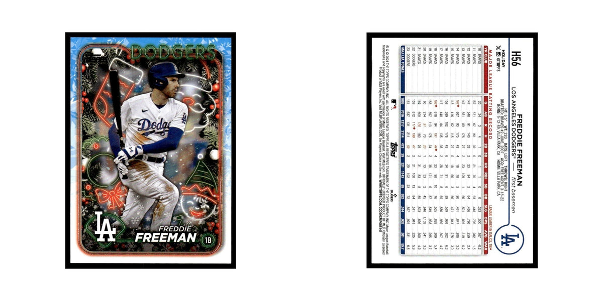 Freddie Freeman 2024 Topps Holiday #H56 Los Angeles Dodgers Baseball Card NM