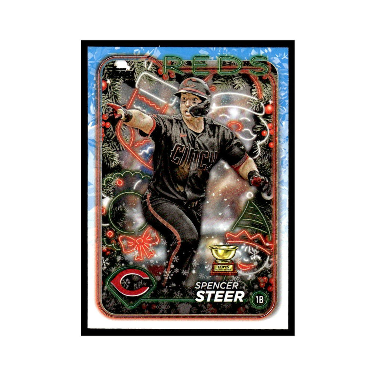 Spencer Steer 2024 Topps Holiday #H112 Cincinnati Reds Baseball Card NM