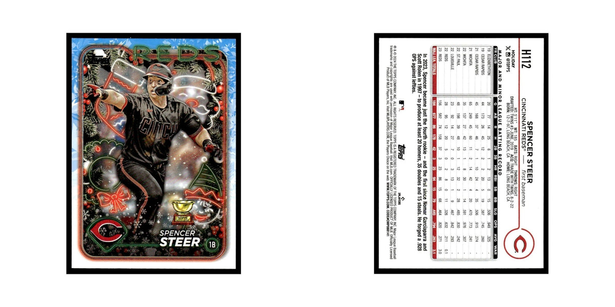 Spencer Steer 2024 Topps Holiday #H112 Cincinnati Reds Baseball Card NM