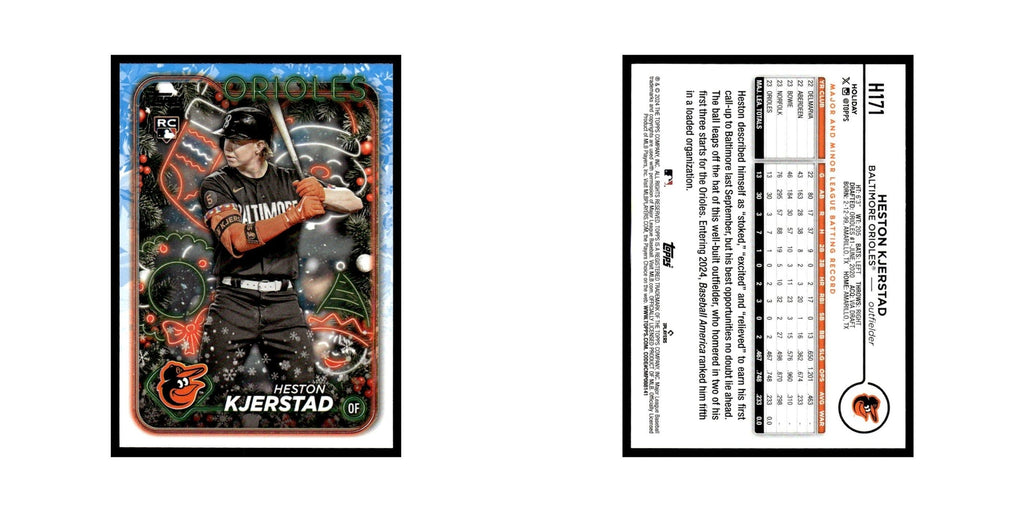 Heston Kjerstad Rookie 2024 Topps Holiday #H171 Baltimore Orioles NM