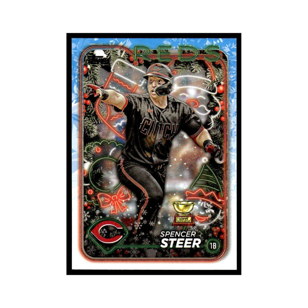 Spencer Steer 2024 Topps Holiday #H112 Cincinnati Reds Baseball Card NM