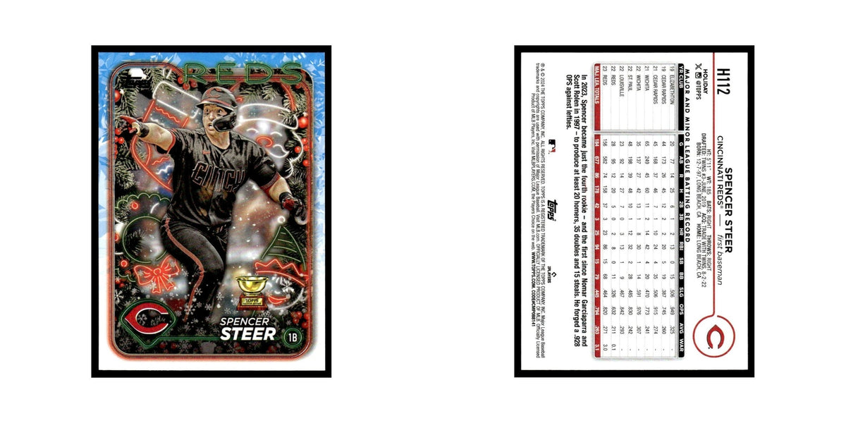 Spencer Steer 2024 Topps Holiday #H112 Cincinnati Reds Baseball Card NM