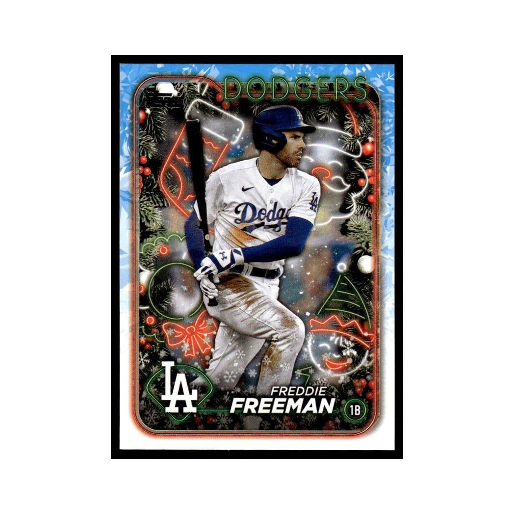 Freddie Freeman 2024 Topps Holiday #H56 Los Angeles Dodgers Baseball Card NM
