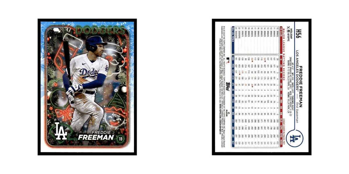 Freddie Freeman 2024 Topps Holiday #H56 Los Angeles Dodgers Baseball Card NM