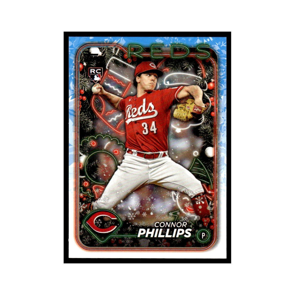 Connor Phillips Rookie 2024 Topps Holiday #H198 Cincinnati Reds Baseball Card NM