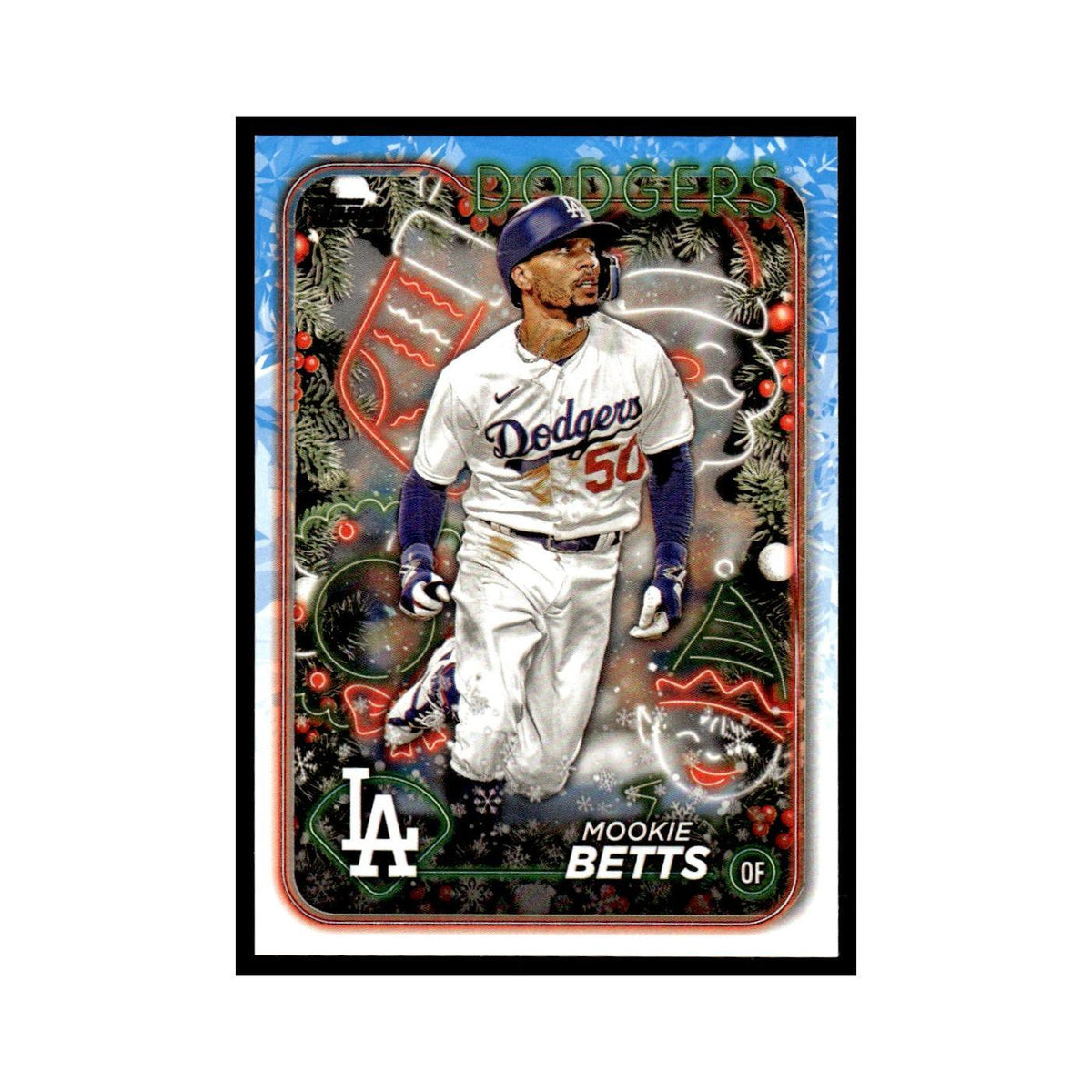 Mookie Betts 2024 Topps Holiday #H135 Los Angeles Dodgers Baseball Card NM