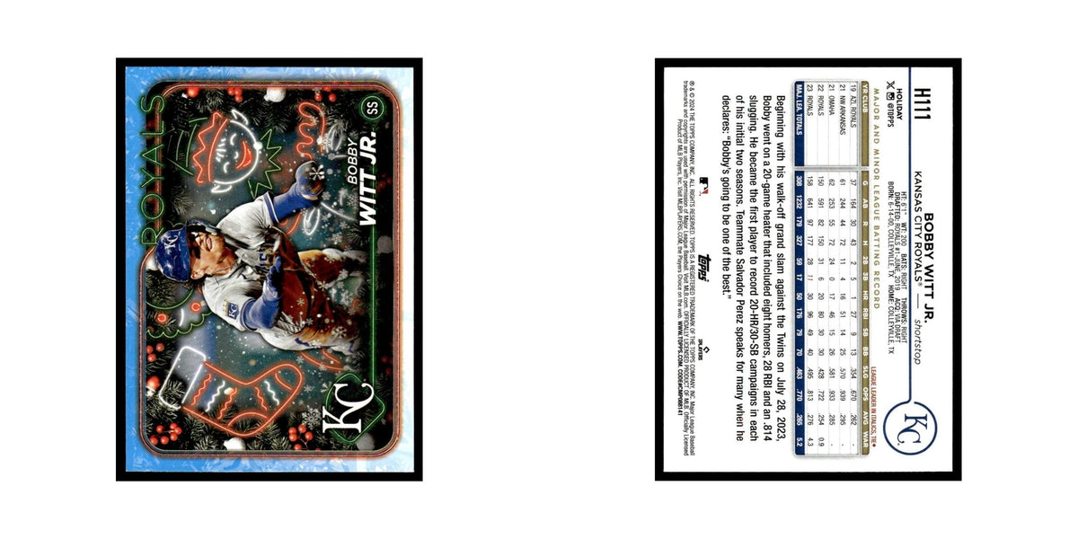 Bobby Witt Jr. 2024 Topps Holiday #H111 Kansas City Royals Baseball Card NM