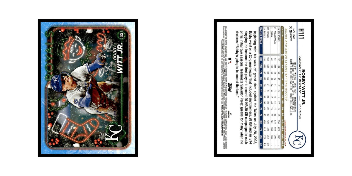 Bobby Witt Jr. 2024 Topps Holiday #H111 Kansas City Royals Baseball Card NM