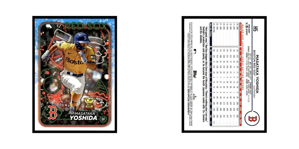 Masataka Yoshida 2024 Topps Holiday #H5 Boston Red Sox Baseball Card NM