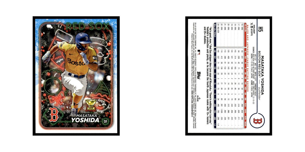 Masataka Yoshida 2024 Topps Holiday #H5 Boston Red Sox Baseball Card NM